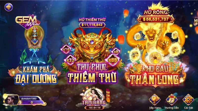 Nhà cái bắn cá uy tín Gemwin